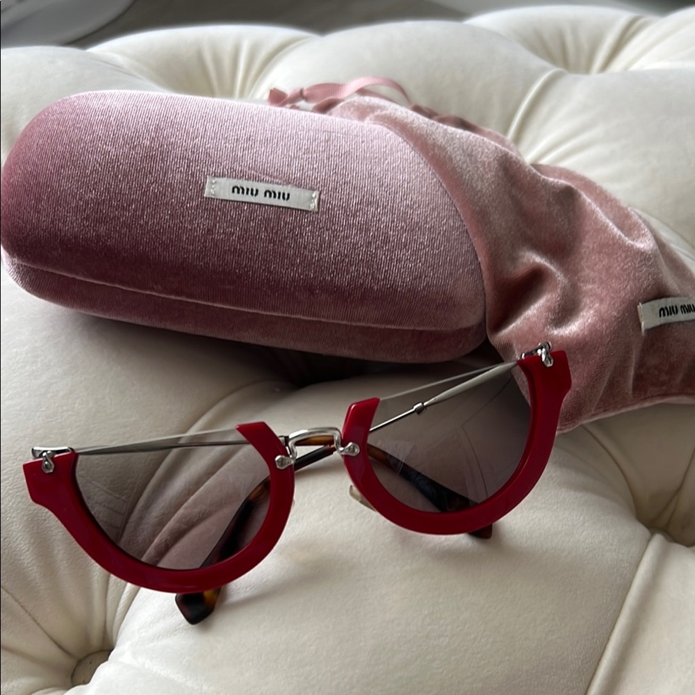 Miu Miu Red Women's Glasses